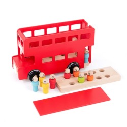 Londoner Doppeldecker Bus aus Holz zum spielen - Bajo