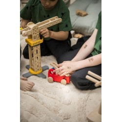 Camion de pompiers en bois - Bajo