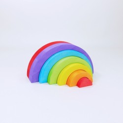 Couleur arc-en-ciel petit en bois - Bajo