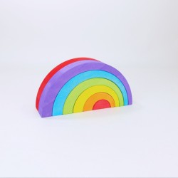 Couleur arc-en-ciel petit en bois - Bajo