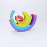 Couleur arc-en-ciel petit en bois - Bajo