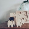 Puzzle Elefant aus Holz natur nachhaltig - Bajo