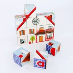 Bauwürfel aus Holz nachhaltig – 6 Gebäude zum Entdecken  - Bajo