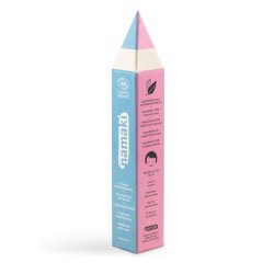 Namaki - Set de 4 crayons de maquillage - jaune, rose, turquoise et blanc - Bio Kit cosmétique pour enfants