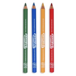 Namaki - Set mit 4 Schminkstiften - Gelb, Grün, Blau und Rot - Bio  Kinderkosmetikset