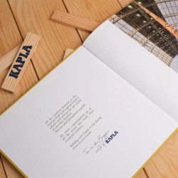 KAPLA® Kunstbuch Nr. 4 beige - bauen nach Anleitung - das Original