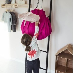Tapis de jeu & sac à jouets Fuchsia - Play & Go