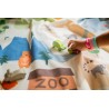 Soo Tapis de jeu & panier à jouets zoo - playmat & toy bag Fuchsia