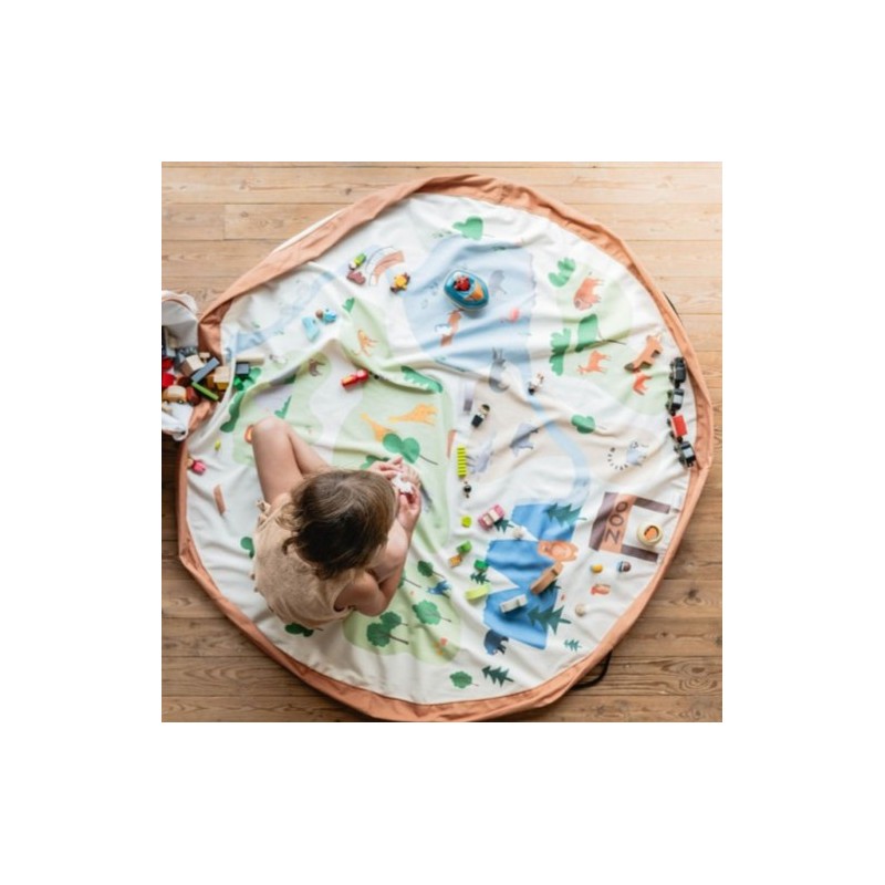 playmat & toy bag Fuchsia - Play & Go