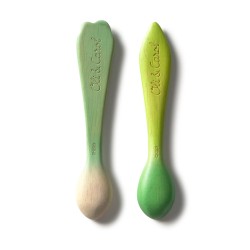 Luk & Kendall Spoons - Set de cuillères pour enfants en bois d'hévéa - Oli&Carol