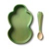 Kendall The Kale Plate & Spoon - Kindergeschirrset aus Hevea Holz - Oli&Carol