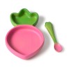 Ramona The Radish Plate & Spoon - Kindergeschirrset aus Hevea Holz - Oli&Carol