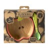 Pepa The Apple Bowl & Spoon - Kindergeschirrset aus Hevea Holz - Oli&Carol
