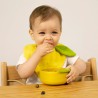 Lou The Lemon Bowl & Spoon - Set de vaisselle pour enfants en bois d'hévéa - Oli&Carol