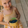 Lou The Lemon Bowl & Spoon - Set de vaisselle pour enfants en bois d'hévéa - Oli&Carol