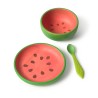 Wally The Watermelon Dinnerware 3 Pieces - Set de vaisselle pour enfants en bois d'hévéa - Oli&Carol