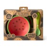 Wally The Watermelon Dinnerware 3 Pieces - Kindergeschirrset aus Hevea Holz - Oli&Carol