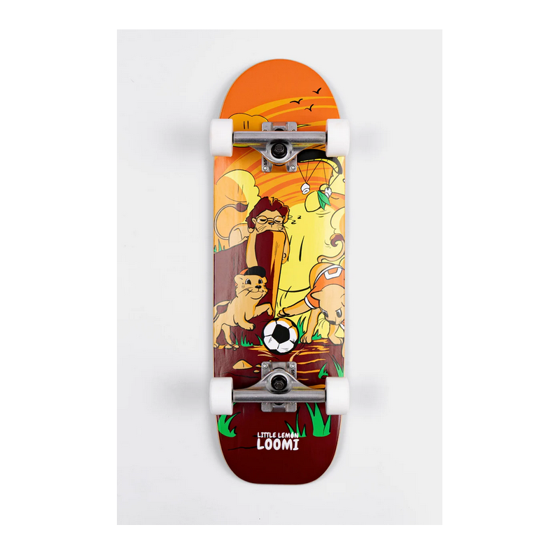 Loomi Boards Light Corkgrip, Lion - 25.25" - Lion Skateboards pour enfants