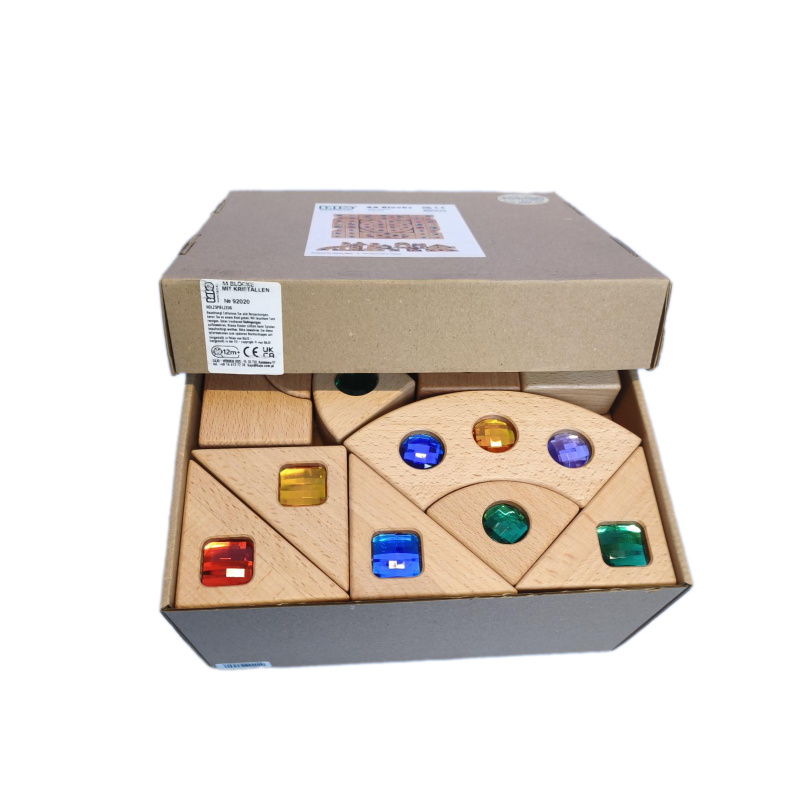 44 Blöcke mit Juwelen aus Holz - Bajo