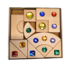 44 Bauklötze mit Juwelen aus Holz - Bajo