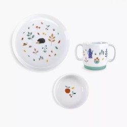 Set vaisselle porcelaine - Pomme des bois