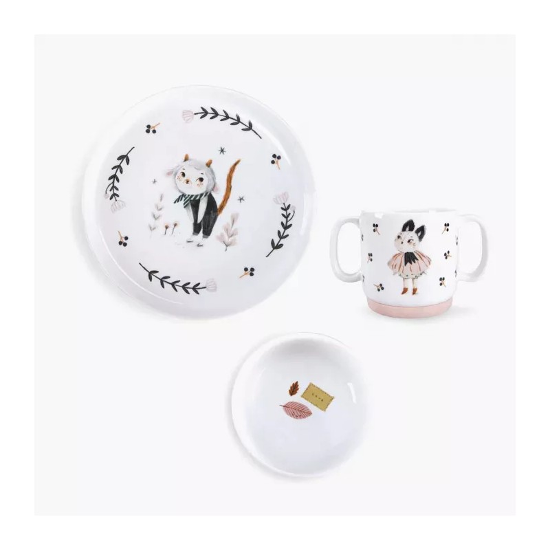 Set vaisselle porcelaine - Après la Pluie - Moulin Roty