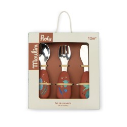 Set couverts silicone - La forêt Mawa - Moulin Roty