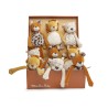 Hochets animaux pour bébés - Lion, animaux et léopard -La forêt Mawa - Moulin Roty