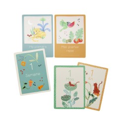 Cartes Mes 12 premiers mois - La forêt Mawa - Moulin Roty