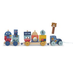 Aktivitäten Zug zum ziehen - Puce & Pilou - Moulin Roty