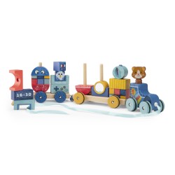 Train roller à tirer - Puce & Pilou - Moulin Roty