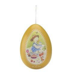 Grosse metall Ei gelb - La grande Famille - Moulin Roty