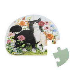 4 mini puzzles des animaux - Le Jardin du Moulin - Moulin Roty