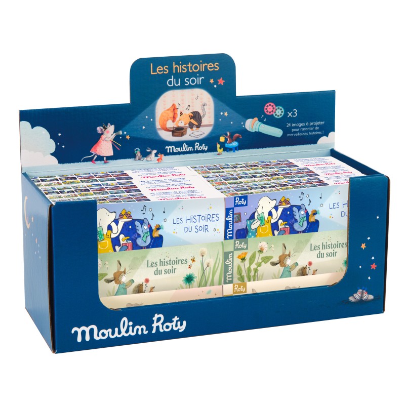 Geschichtenlampe Display assortiert Italienisch - Moulin Roty