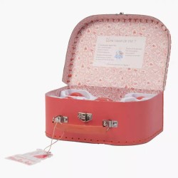 Valise dînette à pois