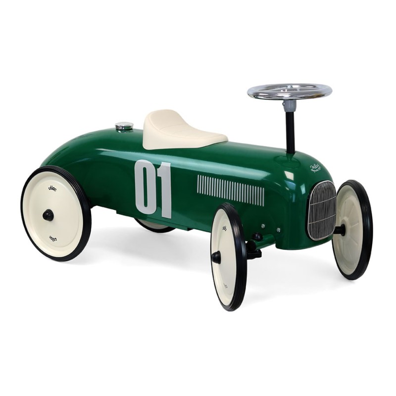 Porteur voiture vintage vert british - Vilac
