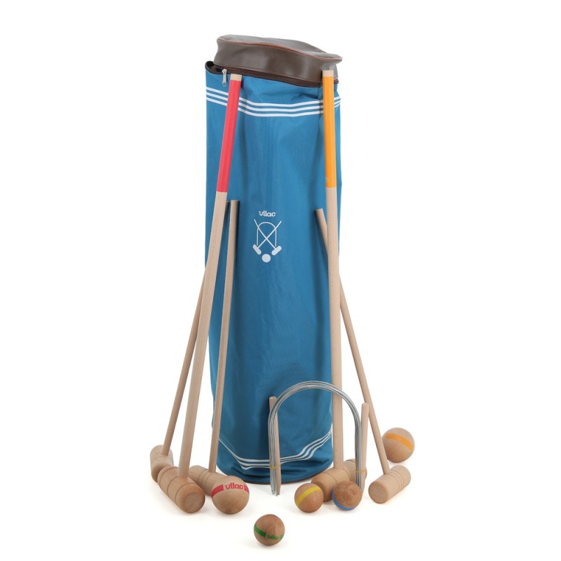 Croquet Spiel Gross, 6 Spieler, Vilac