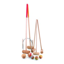 Croquet Spiel Gross, 6 Spieler, Vilac