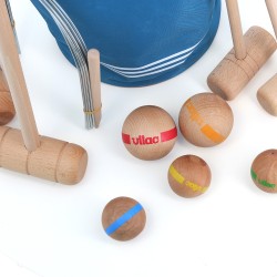 Croquet Spiel Gross, 6 Spieler, Vilac