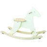 Cheval à bascule Hudada blanc en bois avec siège de sécurité à partir de 1 an et demi - Vilac
