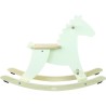 Cheval à bascule Hudada blanc en bois avec siège de sécurité à partir de 1 an et demi - Vilac