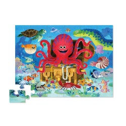 Shaped Puzzle - Der Schatz des Tintenfisches - 36 Teile - Crocodile Creek