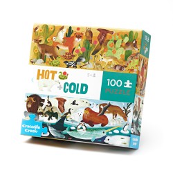 Opposite Puzzle Heiss & Kalt 100 Teile - ab 5 Jahren - Crocodile Creek