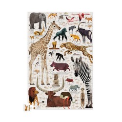 150 pcs Puzzle métallique Animaux d'Afrique  - 150 pièces - à partir de 6 ans - Crocodile Creek