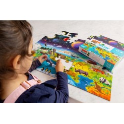 Oben & Unten Puzzle Erde - Weltraum 48 tlg. - Crocodile Creek
