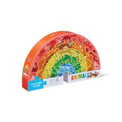 Puzzle Animaux arc-en-ciel - 100 piéces - Crocodile Creek