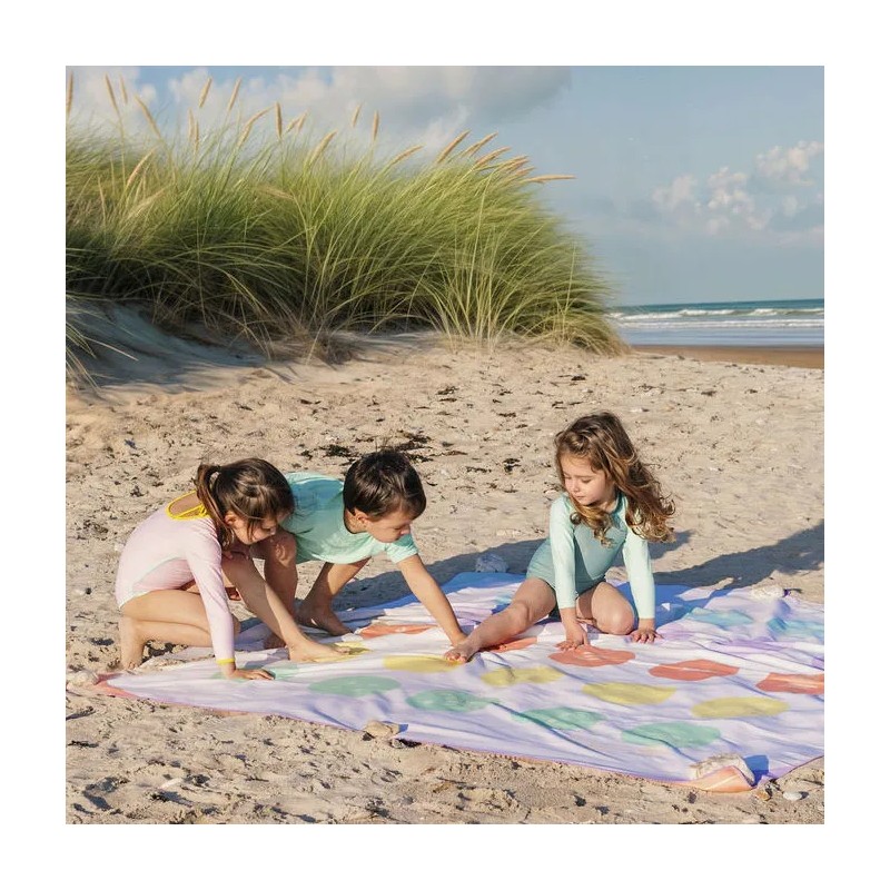 Spiel Strandtuch 180 x 180 cm - Balancing Game - für Kinder ein toller Badespass - Quut