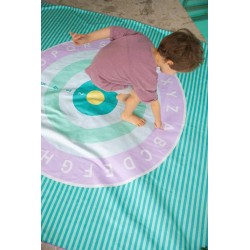 Spiel Strandtuch 180 x 180 cm - Bullseye - für Kinder ein toller Badespass - Quut
