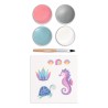 Kit de maquillage 4 couleurs - Sirène - Maquillage bio pour enfants - Namaki