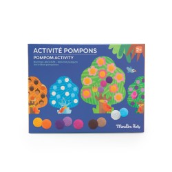 Pompon-Bastelset Bäume - Les Toupitis - Moulin Roty